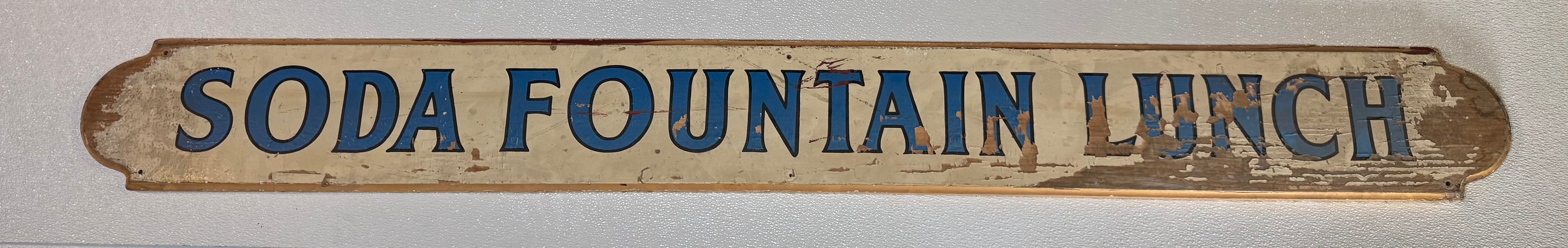 Soda, Fountain, Lunch Sign