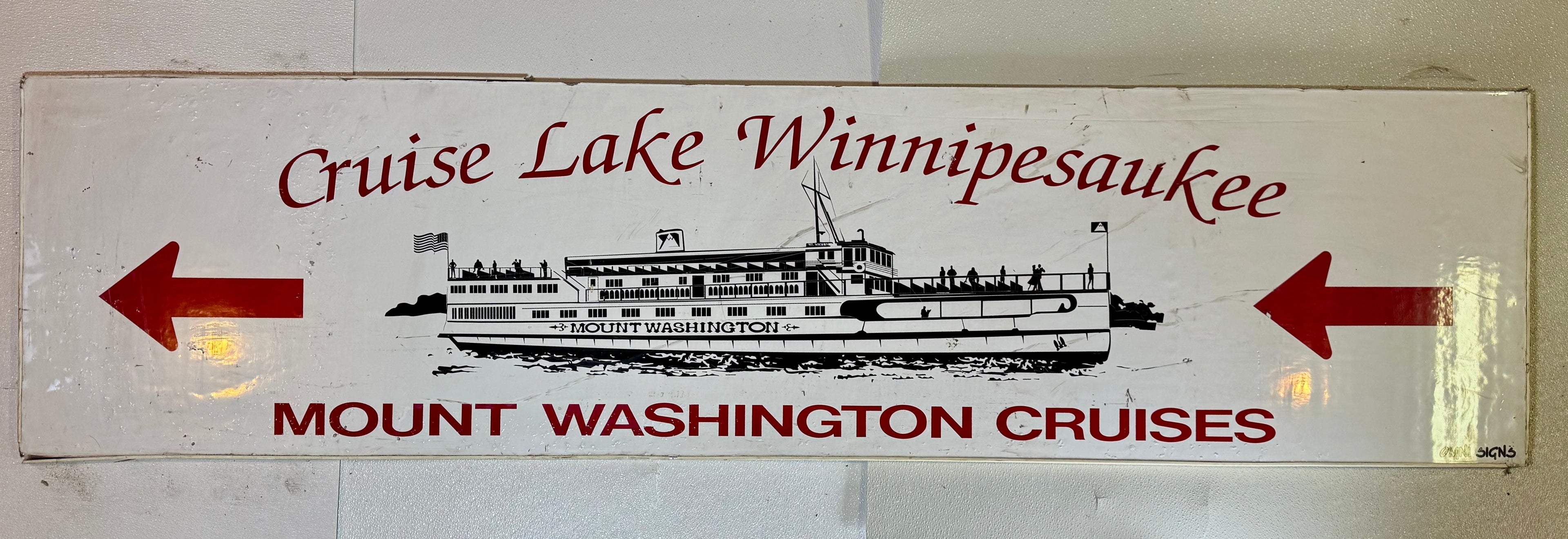 Cruise Lake Winnipesaukee Sign