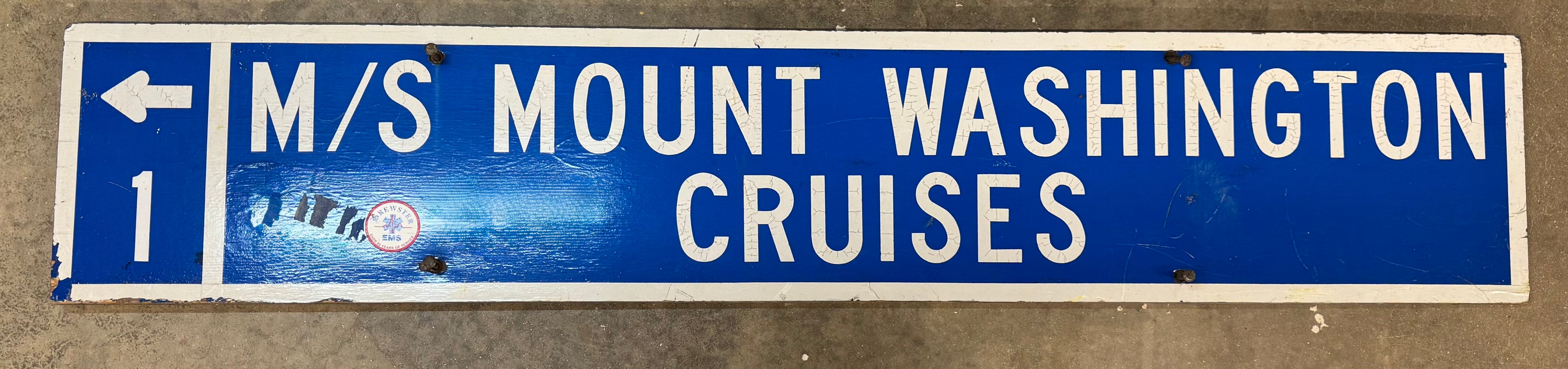 M/S Mount Washington Roadside Sign